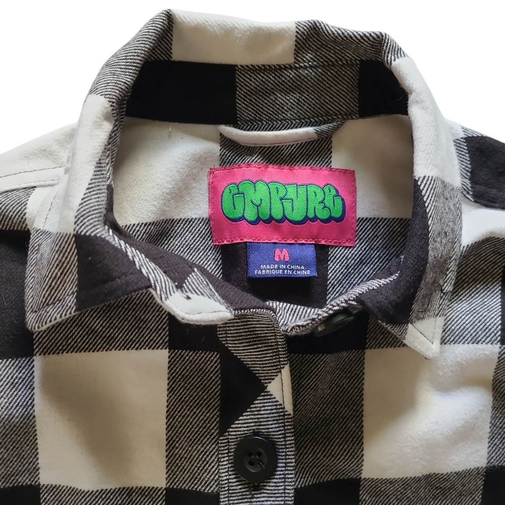 Women's Empyre Brand Heavy Weight Organic Cotton Plaid Flannel Unisex Medium - Picture 6 of 12